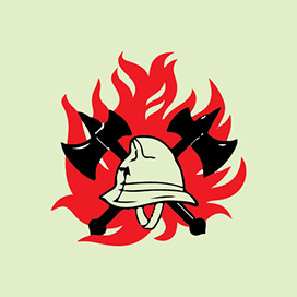Signal d´équipement pompier ou indication pour service d´incendie