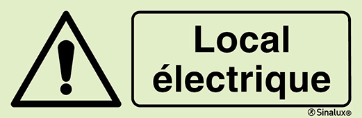 Signal pour locaux à risques, local électrique