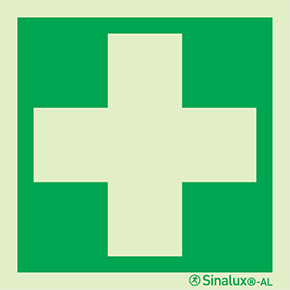 Signal Sinalux AL, localisation des équipements de secours, premiers secours