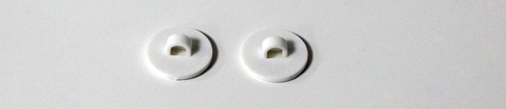 Accessoires de fixation au plafond (par boite de 40 unités), fixations bouton adhésif