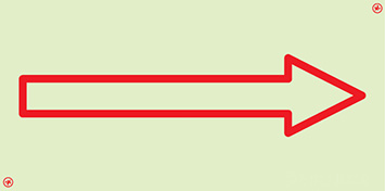 Signal avec flèche directionnelle pour utiliser comme complément