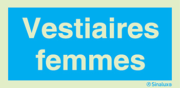 Signal d´information, vestiaires femmes