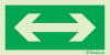 Signal d´indication directionnelle aditionnelle, flèche droite + gauche