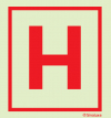 Signal hydrant H aluminium rétroréfléchissant, thermolaqué, ou aluminium photoluminescent