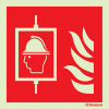 Signal ascenseur pompier selon ISO 7010