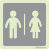 Signal d´information, toilette homme et femme
