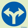 Signal pour parkings, direction tourner à gauche ou à droite