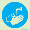 Signal d´obligation, lavage des mains obligatoire