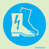 Signal d´obligation, port obligatoire de chaussures de protection électrique
