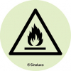 Planche de 9 ou 18 signaux auto-adhésifs, danger gaz inflammable
