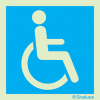 Signal d´information pour PMR, accès pour personnes à mobilité réduite