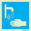 Signal d´information, lavage des mains