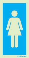 Signal d´information, toilette femmes