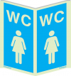 Signal d´information panoramique, WC femmes