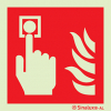 Signal Sinalux AL, localisation des équipements d´alerte de lutte contre l´incendie, déclencheur manuel d´alarme incendie selon la ISO 7101